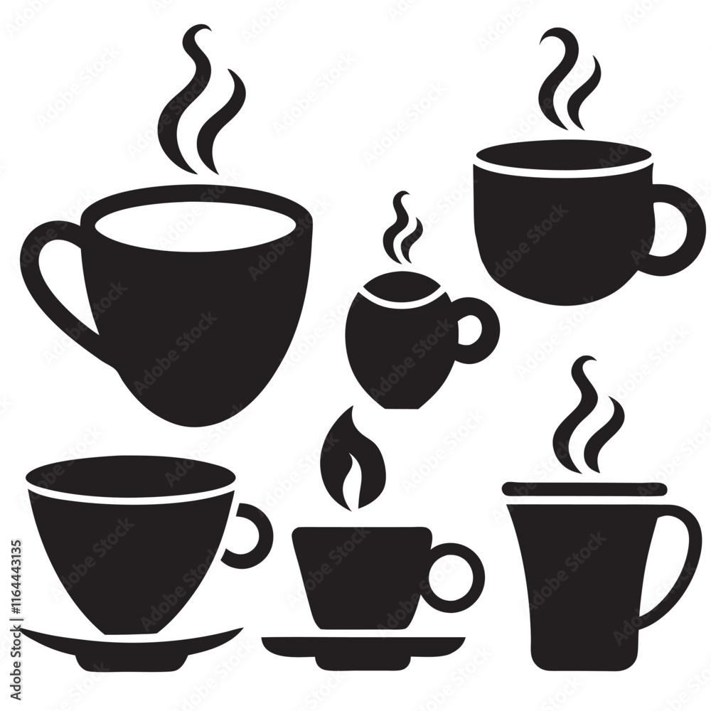 Obraz premium Coffee Cup Silhouette 