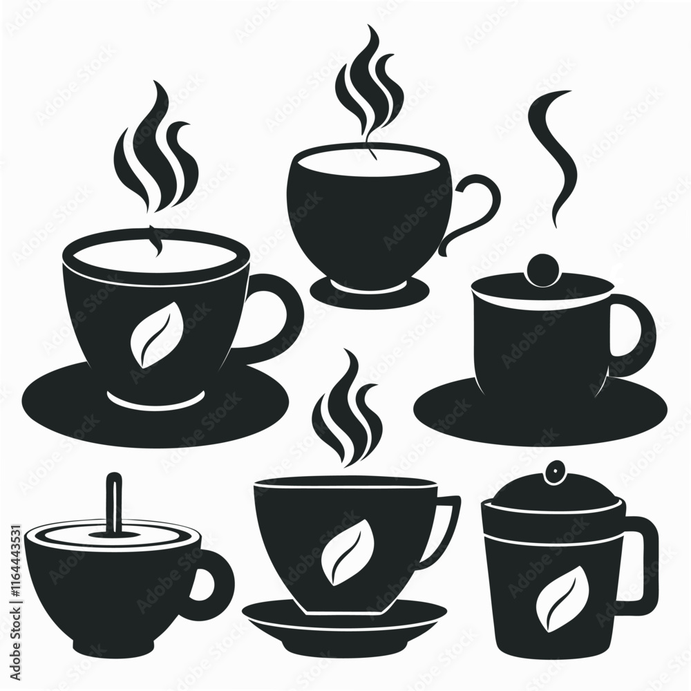 Obraz premium Coffee Cup Silhouette