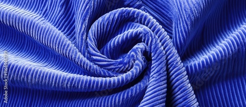 Wallpaper Mural Rich blue corduroy fabric featuring textured ridges ideal for fashion garments and chic home furnishings in contemporary designs Torontodigital.ca