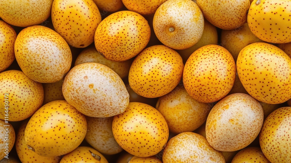 Fresh organic passion fruits arranged closely showcasing their unique texture and vibrant color ideal for health and culinary themes Fresh organic passion fruits arranged closely showcasing their unique texture and vibrant color ideal for health and culinary themes