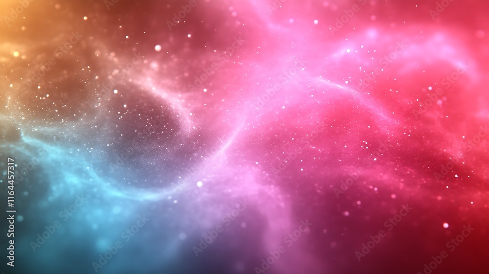 Abstract Cosmic Nebula Swirling Colors And Dust Abstract Cosmic Nebula Swirling Colors And Dust