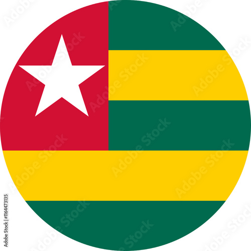 Free Download Togo Circle Flag, Circle Flag of Togo, Vector Images - GFXLoad