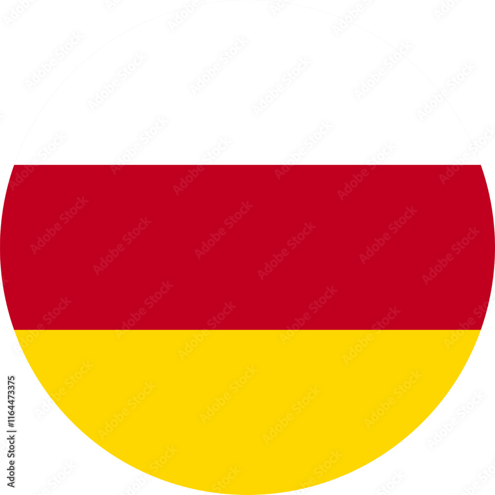 South Ossetia Circle Flag, Circle Flag of South Ossetia, Vector Images South Ossetia Circle Flag, Circle Flag of South Ossetia, Vector Images