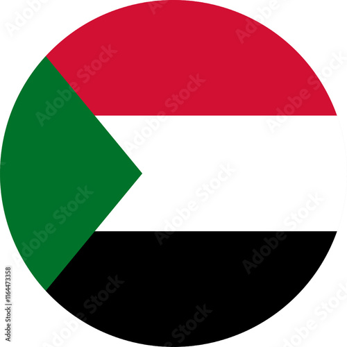 Free Download Sudan Circle Flag, Circle Flag of Sudan, Vector Images - GFXLoad