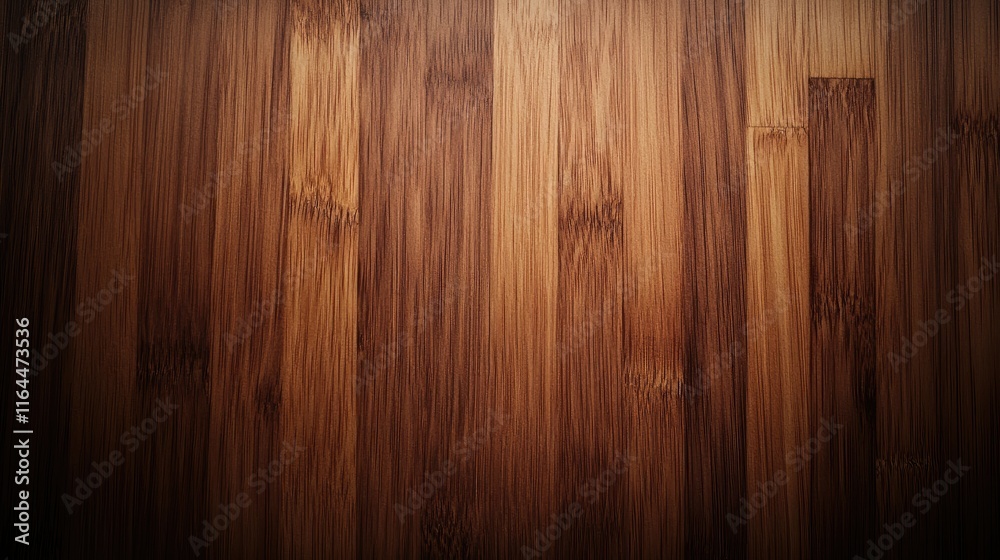 Obraz premium Natural Bamboo Wood Texture with Warm Tones on a Dark Background Ideal for Rustic or Eco-Friendly Design Themes