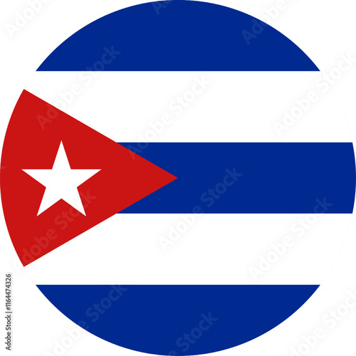 Free Download Cuba Circle Flag, Circle Flag of Cuba, Vector Images - GFXLoad