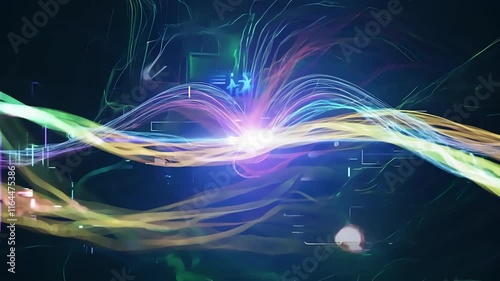 Futuristic AI and Robotization Motion Background | Advanced Technology in Action