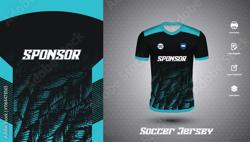 Soccer jersey design for sublimation or sports t shirt design for cricket