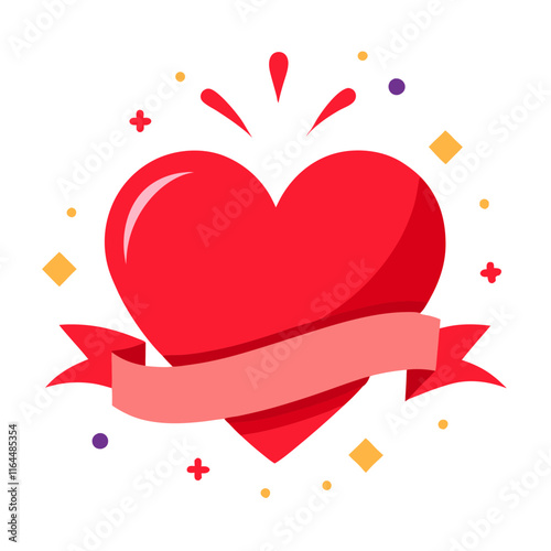 heart with ribbon