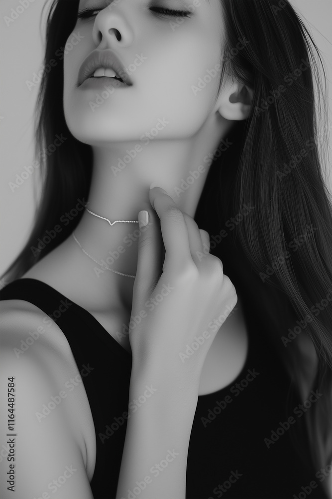 Closeup Portrait of a Beautiful Woman Model with Healthy, Glowing Skin Care Closeup Portrait of a Beautiful Woman Model with Healthy, Glowing Skin Care