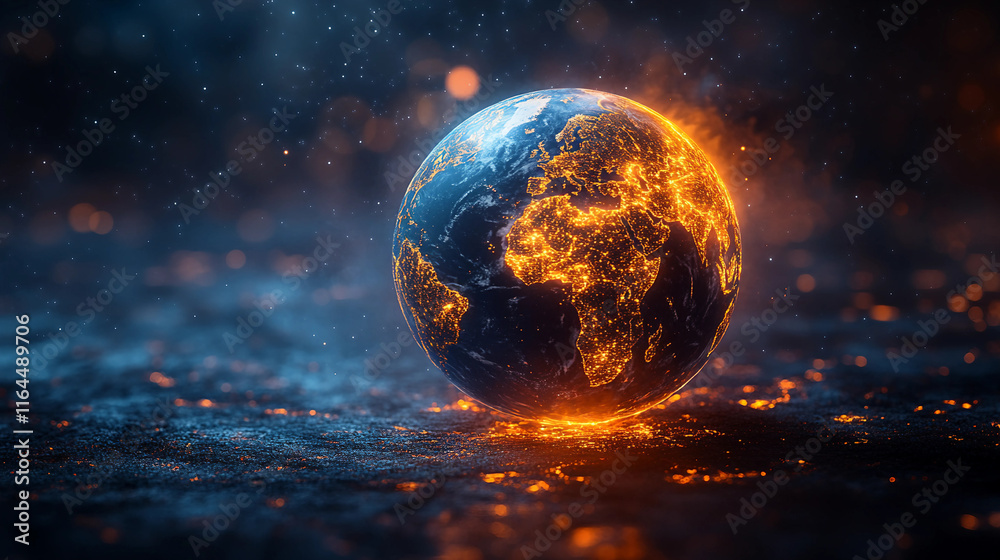 earth and sun, planet in space earth and sun, planet in space