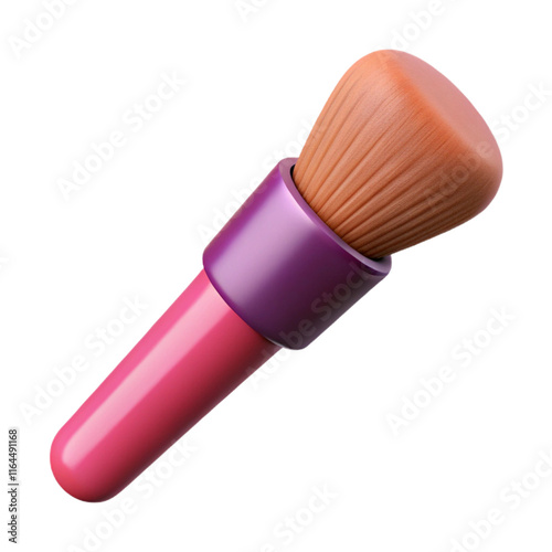 3D Render of a Pink and Purple Makeup Brush