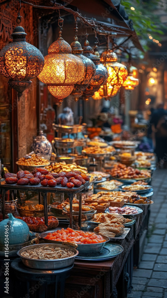 A Close-Up View Of Beautifully Arranged Dates And Iftar Foods As A Smartphone Wallpaper A Close-Up View Of Beautifully Arranged Dates And Iftar Foods As A Smartphone Wallpaper