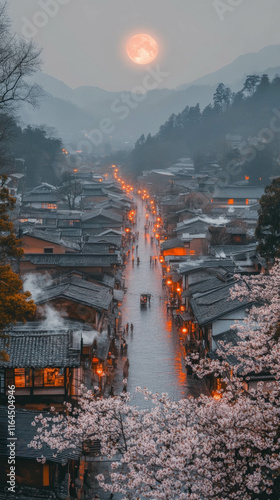 A Charming Village Landscap...