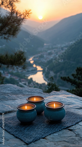 A Serene Outdoor Iftar Scen...