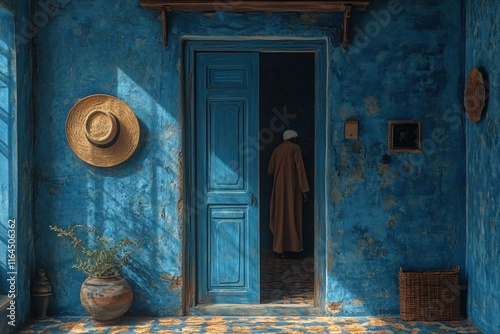 An Open Door Revealing A We...