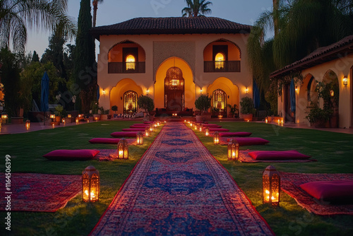 An Outdoor Evening Setting ...