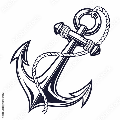 anchor with rope photo