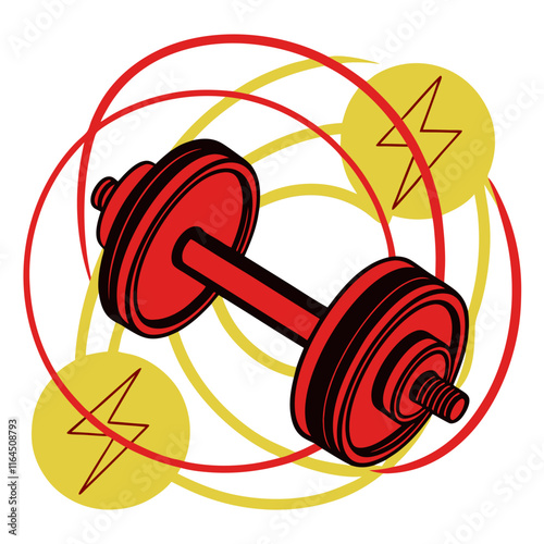 dumbbell isolated on white