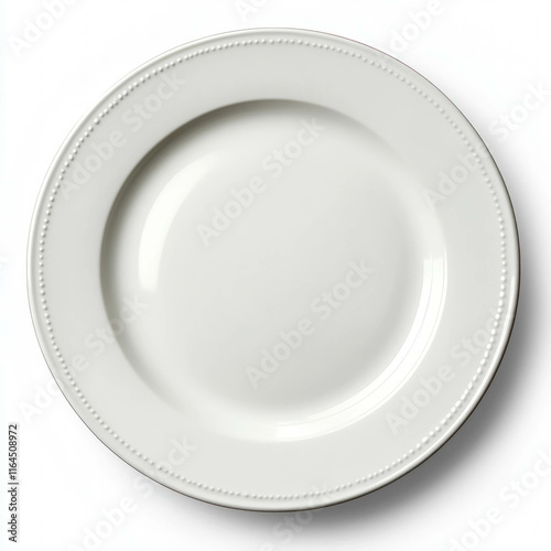 Empty Dinner Plate Isolated