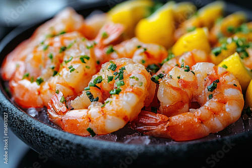 Frozen Seafood On Ice