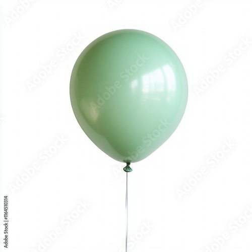 Green Balloon Isolated