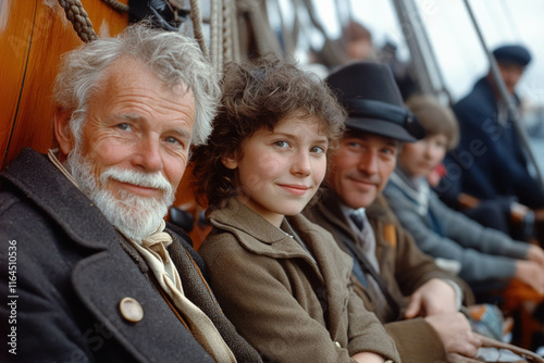 Happy Family On Deck