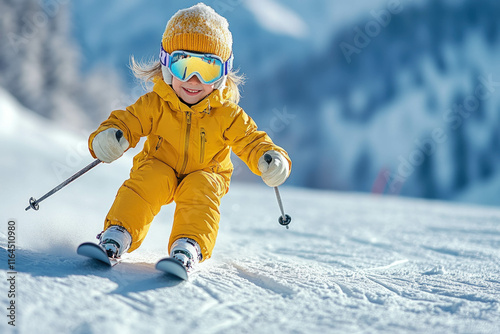 Kid Skiing