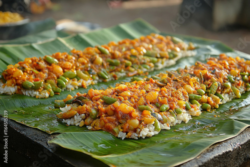 Tamil Food, Served On A Table