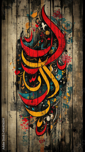 Vibrant Colors Swirling Tog...