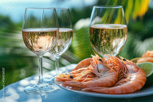 White Wine With Seafood