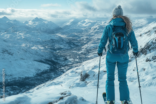 Woman In Winter Ski