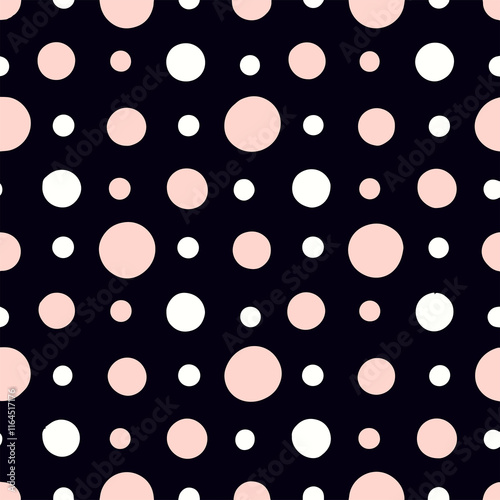 Color Seamless polka dot pattern. Colored repeat dots background for Your design