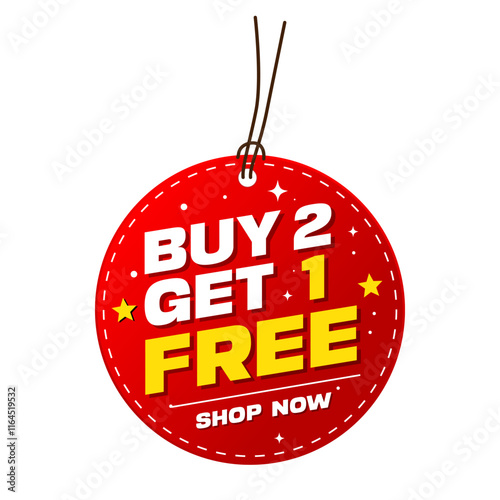 Buy 2 Get 1 Free - Limited Time Offer! vector offer badges