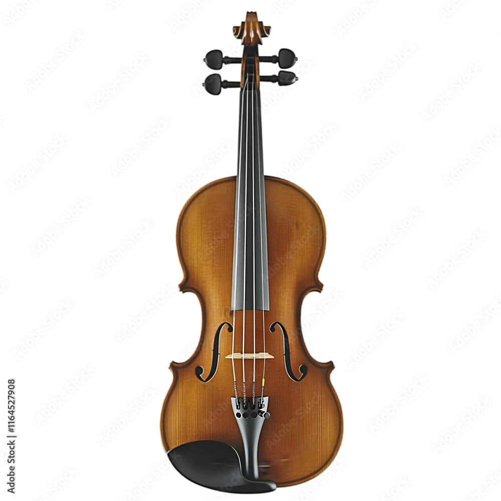 Fototapeta premium Classic Violin Musical Instrument Stringed Orchestra Wood Fiddle Brown Polished
