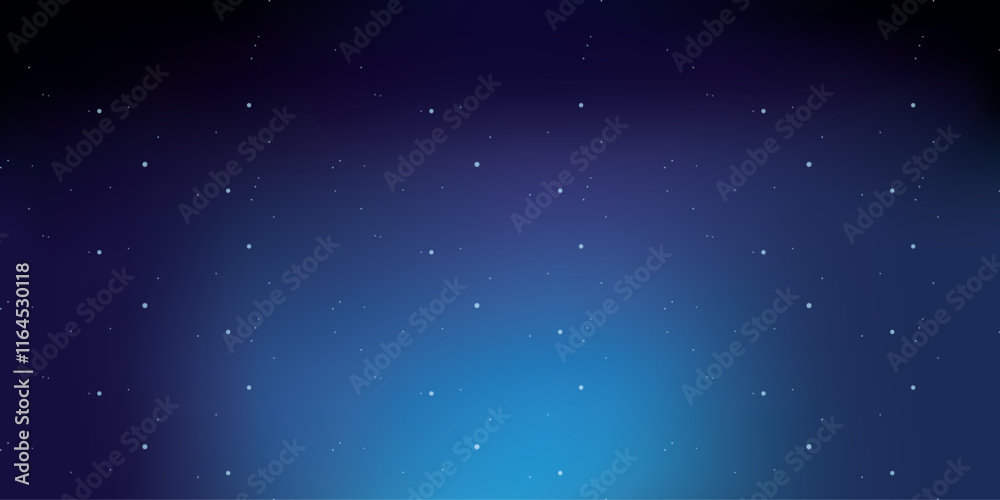 Obraz premium Background with dark blue starry sky. Vector on the background of the night sky.
