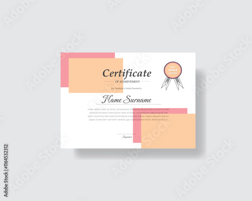 Sleek Certificate Design