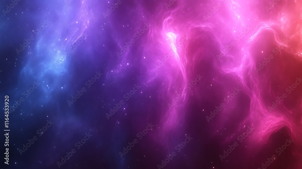 Naklejka premium Celestial Nebula Cosmic Dust Swirling Through Space