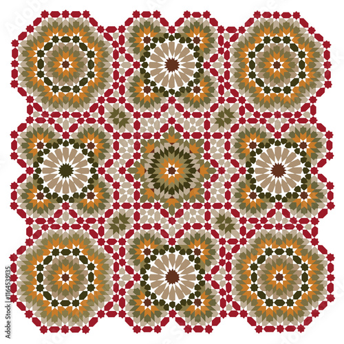 Morocco Seamless Pattern. Traditional Arabic Islamic Background. Mosque decoration element.
