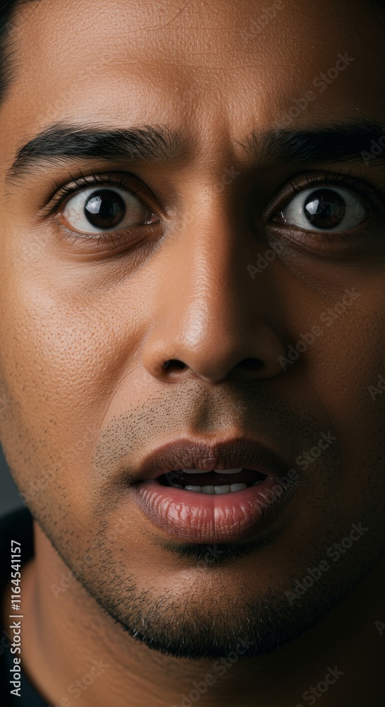 Close up of Indian Man face, Surprised Shock Expression, India Zoom In, Zoomed Portrait
Close up of Indian Man face, Surprised Shock Expression, India Zoom In, Zoomed Portrait