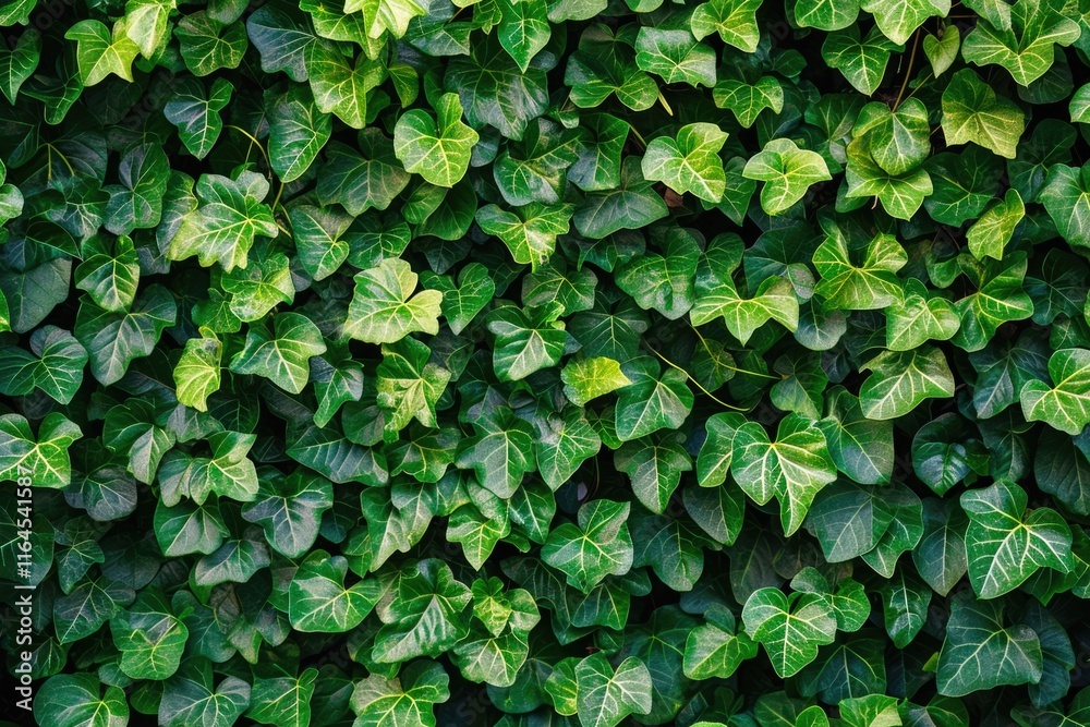 Nature's Canvas: Green Wall Texture with Vibrant Leaves Background Nature's Canvas: Green Wall Texture with Vibrant Leaves Background