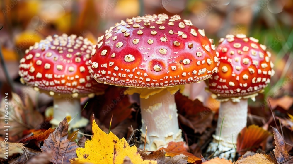 Obraz premium Mushroom against a light background, wonderful seasonal growth. Background gentle, mushroom clear.