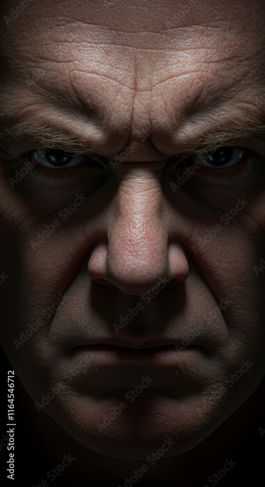 Close up of Man face, Angry Mad Anger Expression, Zoom In, Zoomed Portrait Close up of Man face, Angry Mad Anger Expression, Zoom In, Zoomed Portrait