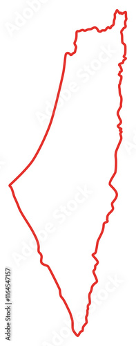Palestine Map before 1948, Flat Style, can use for Art Illustration, News, Apps, Website, Pictogram, Banner, Poster, Cover, or Graphic Design Element. Format PNG photo