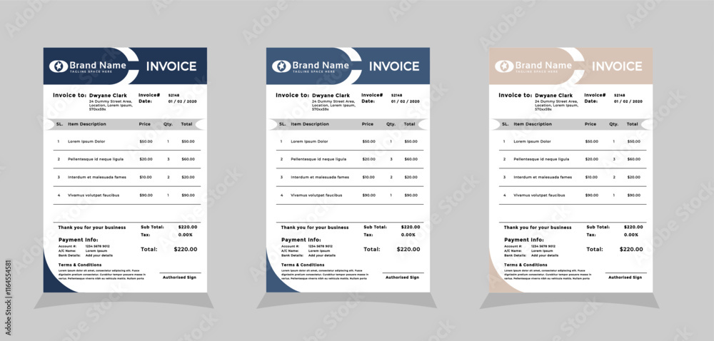 Professional Creative Modern Business Invoice Template 01 Professional Creative Modern Business Invoice Template 01