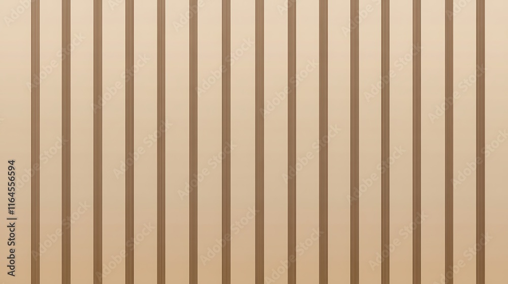 Fototapeta premium Vertical Brown Stripes Beige Background Pattern Design