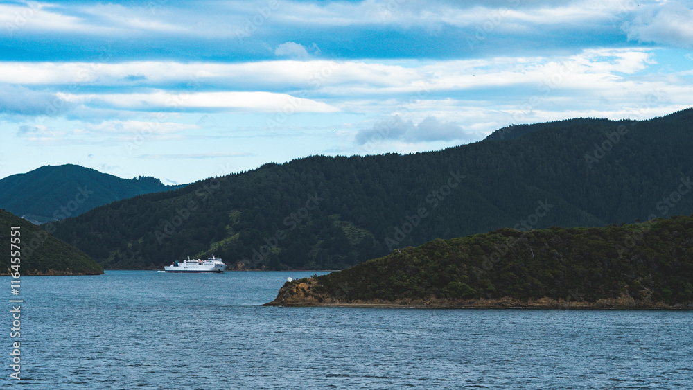 Cook strait new zealand gorgeous scenery water ocean dramatic sky fiords sounds paradise views calm Cook strait new zealand gorgeous scenery water ocean dramatic sky fiords sounds paradise views calm