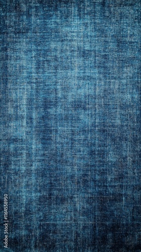 Abstract blue painting with vertical brush strokes creating a calming atmosph...