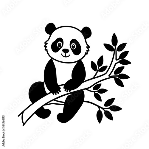 panda in the tree photo