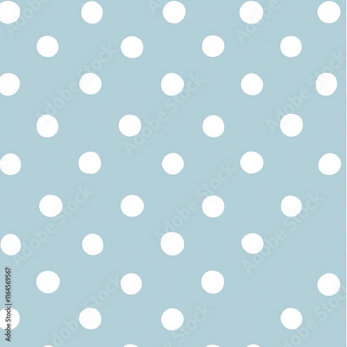 Seamless light blue polka dot pattern.